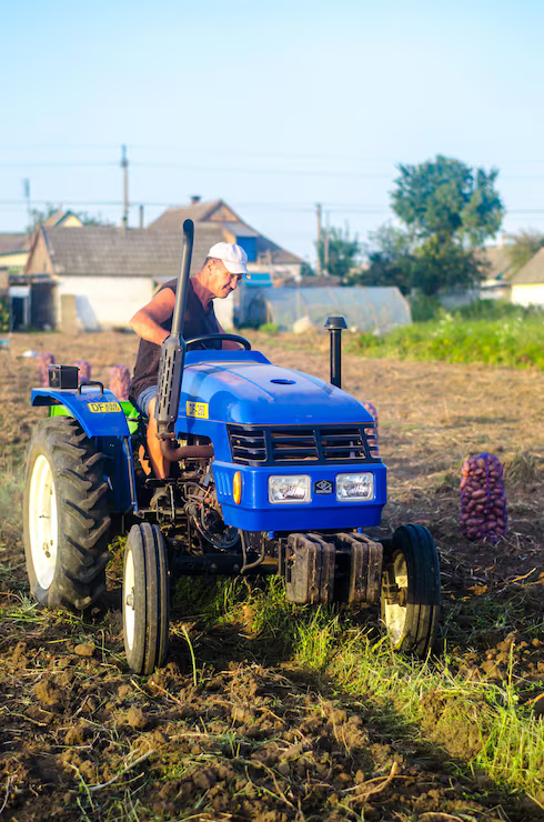 Agri equipment in a farming field